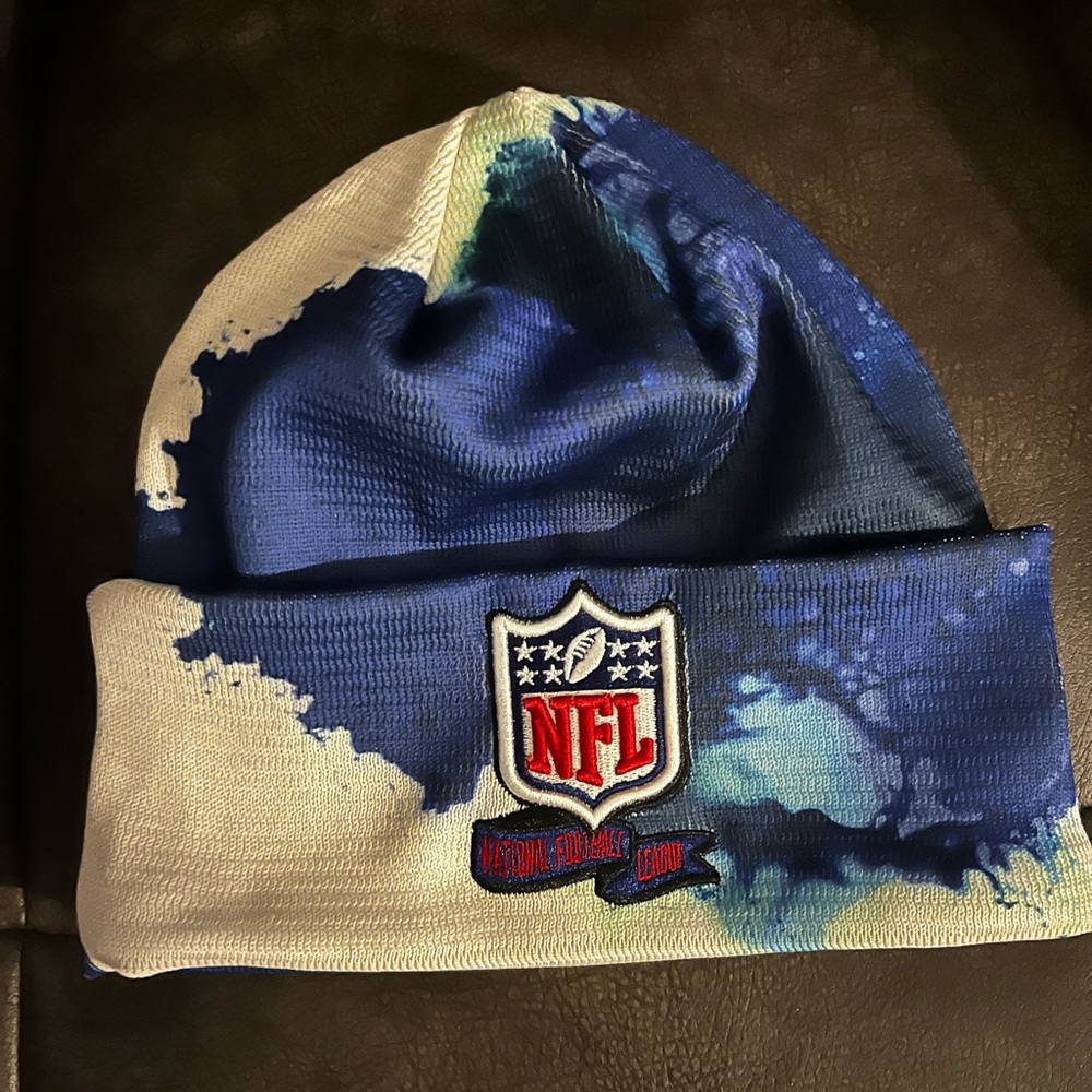 NFL tie dye knit beanie hat